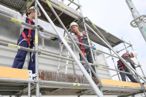 scaffolders at work